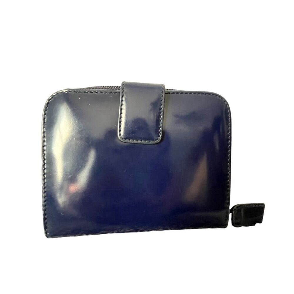 Prada Navy Patent Leather Wallet - Picture 2 of 6